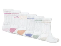 Soft MArled Kids' Crew Socks - 6 PAck