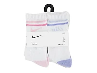 Soft MArled Kids' Crew Socks - 6 PAck