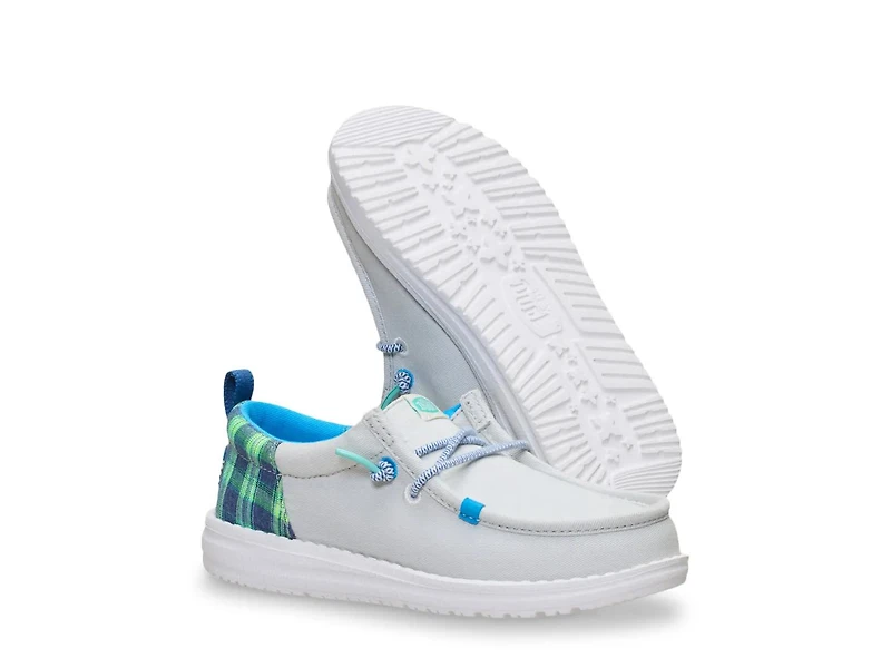 Wally Funk Prep Plaid Slip-On - Kids'