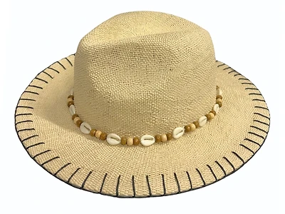 Whipstitch Straw Panama Hat