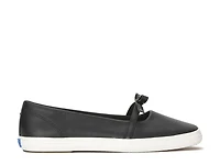 Square Toe Mini Bow Flat - Women's