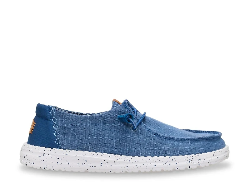 Wendy Chambray Grid Slip-On