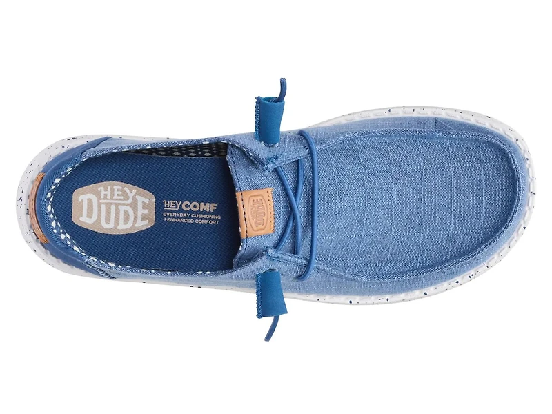 Wendy Chambray Grid Slip-On