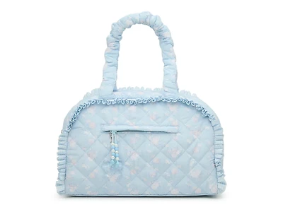 Floral Quilted Duffle Bag