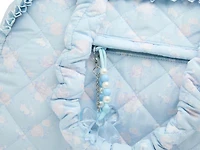 Floral Quilted Duffle Bag