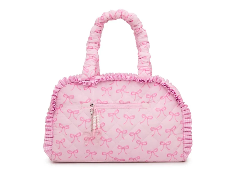 Bow Quilted Duffle Bag
