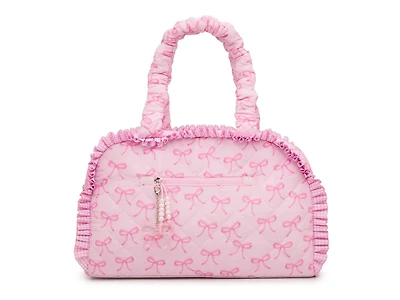 Bow Quilted Duffle Bag