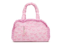 Bow Quilted Duffle Bag