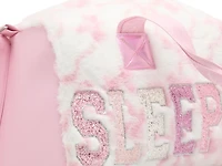 Sleepover Plush Ribbon Duffle Bag