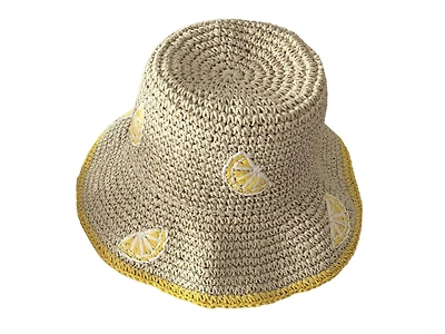 Straw Lemon Bucket Hat