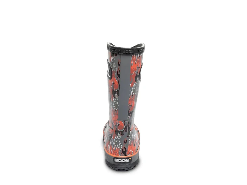 Fire Flame Rain Boot - Kids'