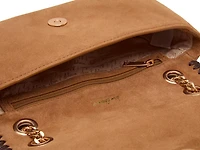 Convertible Flap Suede Crossbody