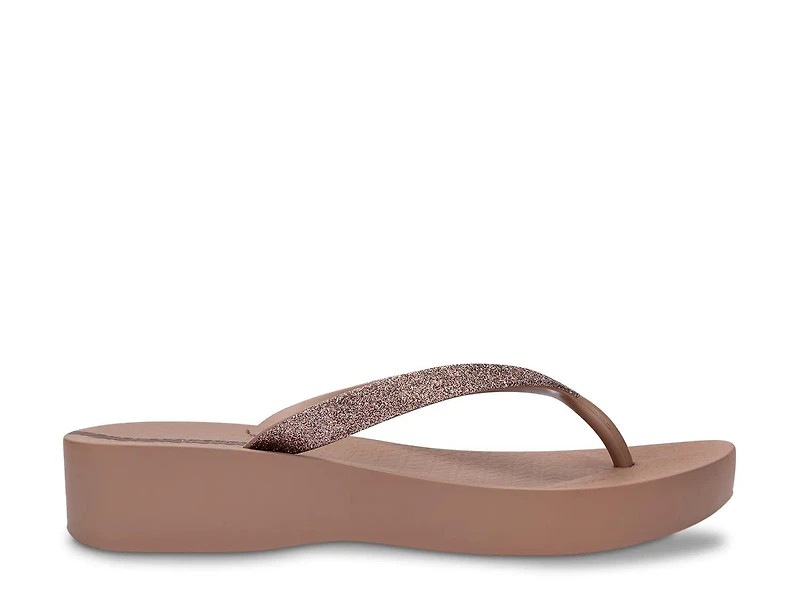 Mesh Chic Wedge Flip Flop