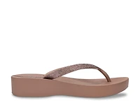 Mesh Chic Wedge Flip Flop
