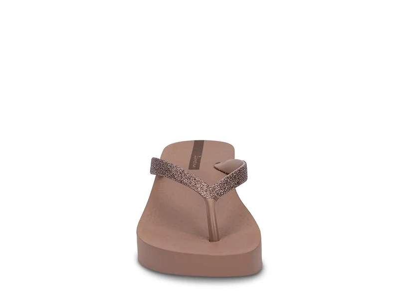 Mesh Chic Wedge Flip Flop