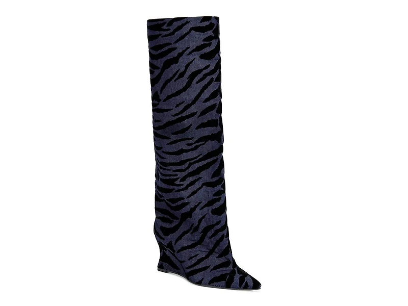 Kenya Denim Wedge Boot