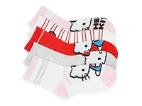 Hello Kitty Stripe Kids' Crew Socks - 5 Pack