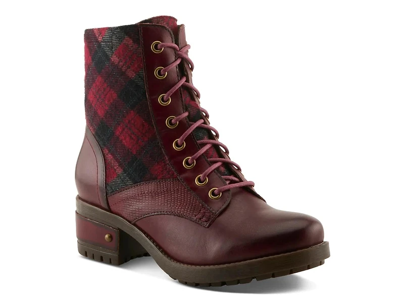 Marty Plaid Bootie
