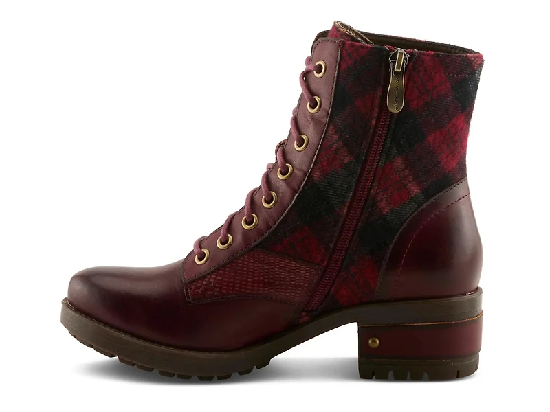 Marty Plaid Bootie