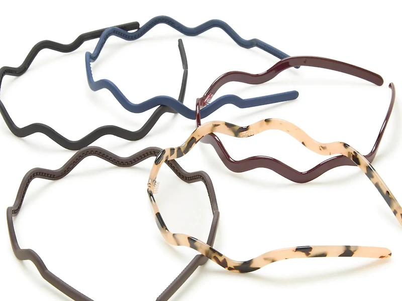 Wavy Headband Set - 5 Pack