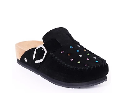 Rhinestone Buckle Clog