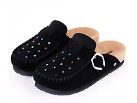 Rhinestone Buckle Clog