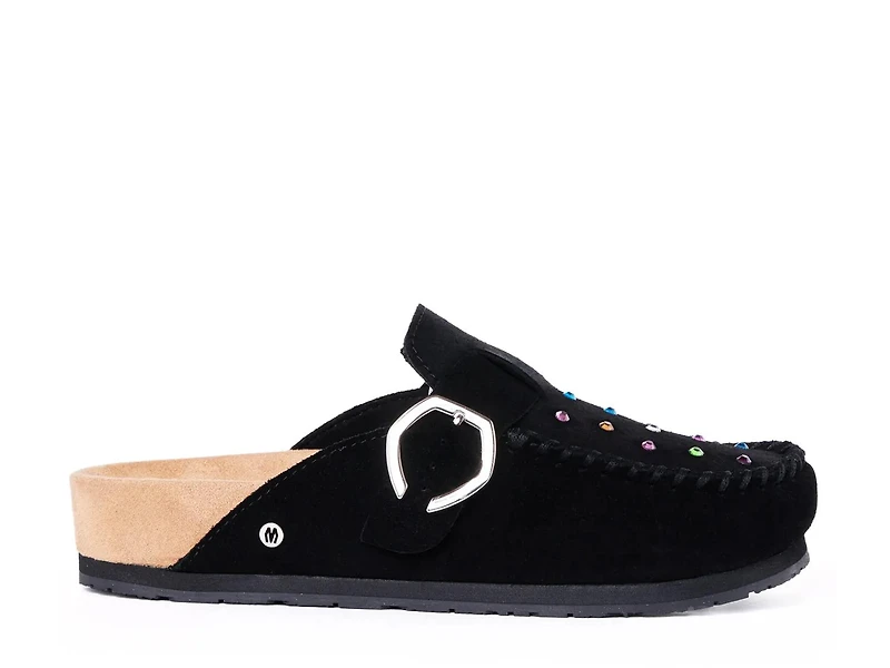 Rhinestone Buckle Clog