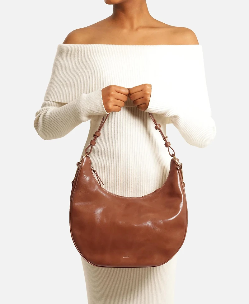 Cora Leather Hobo Bag