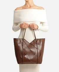 Sarah Leather Shopping Tote