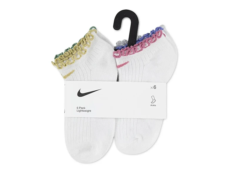 Metallic Kids' Ankle Socks - 6 Pack