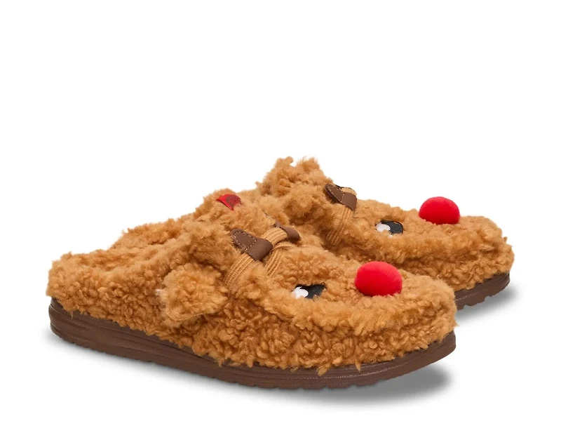 Wally Cozy Reindeer Slipper - Men's