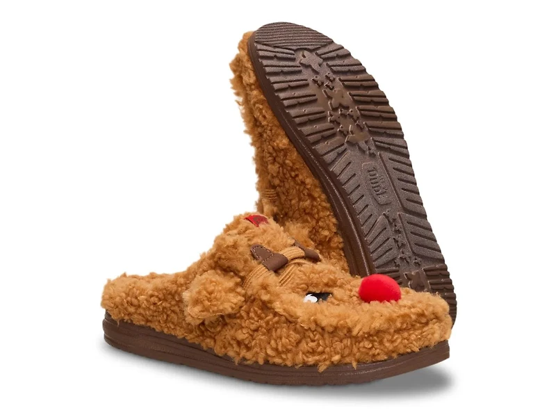 Wally Cozy Reindeer Slipper - Men's
