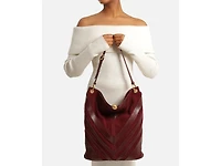 Aurora Leather Hobo Bag