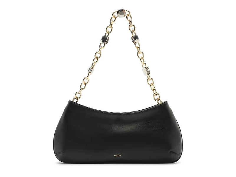 Luna Baguette Leather Shoulder Bag