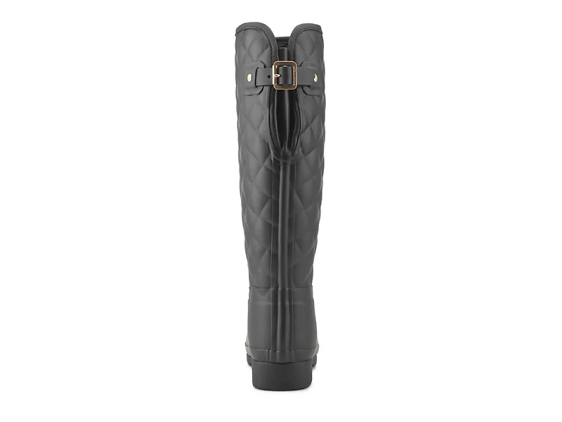 Refined Gloss Quilt Tall Rain Boot - Women's
