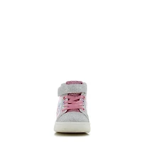 Toddler Girls' Rainbow Heart Light-up Hi Top Sneaker