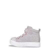 Toddler Girls' Twinkle Toes: Heart Blast Shimmer High-Top Sneaker
