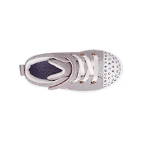 Toddler Girls' Twinkle Toes: Heart Blast Shimmer High-Top Sneaker