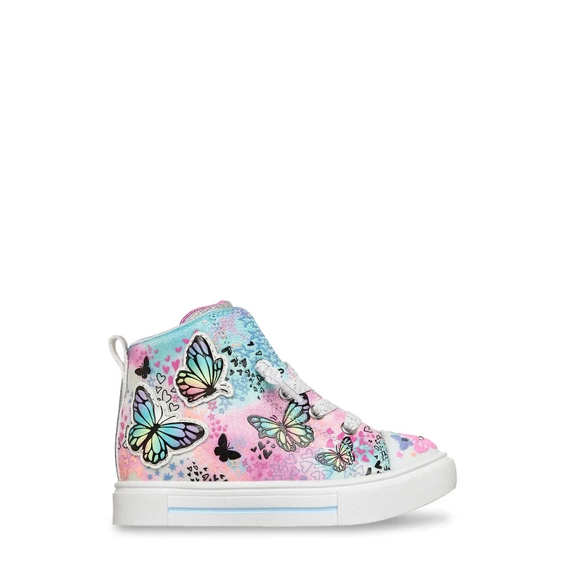 Toddler Girls' Twinkle Sparkle Flutter Hi Top Sneaker