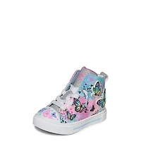 Toddler Girls' Twinkle Sparkle Flutter Hi Top Sneaker