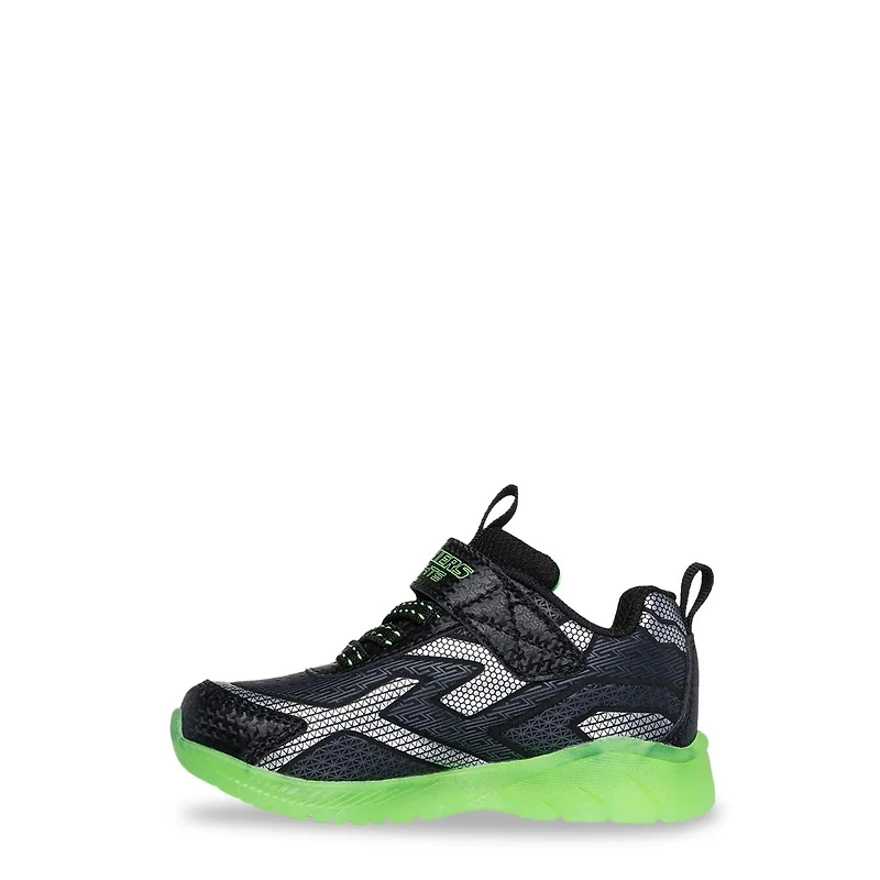 Youth Boys' S Lights: Illumi Brights Grid Flash Running Shoe