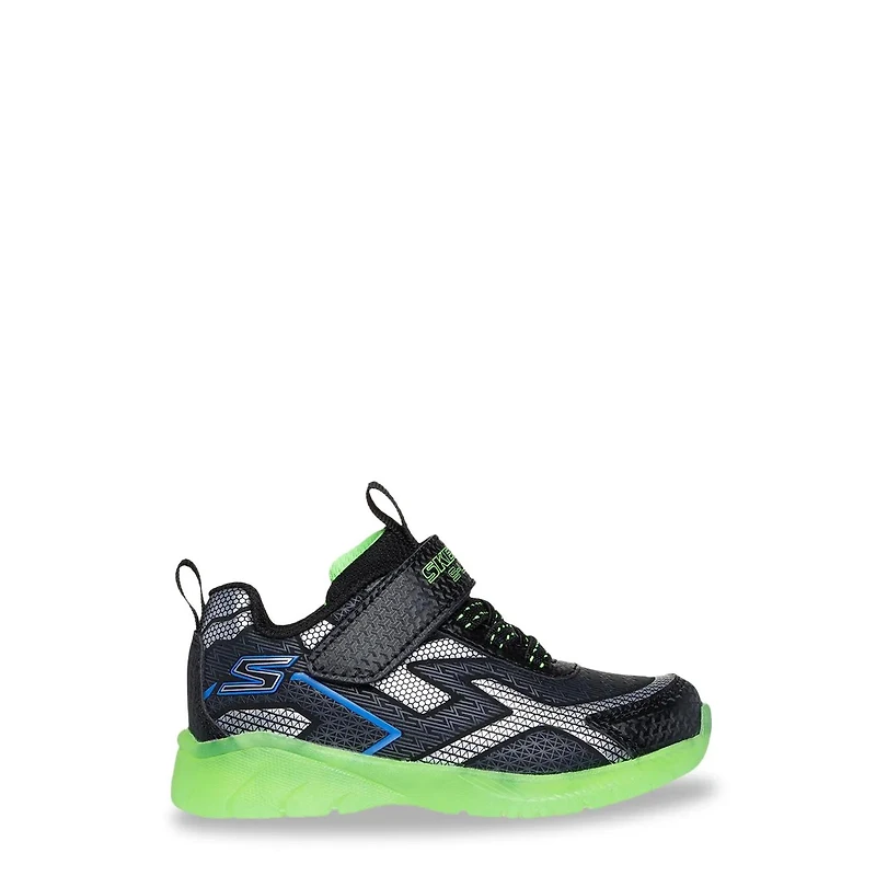Youth Boys' S Lights: Illumi Brights Grid Flash Running Shoe