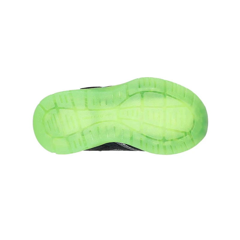 Youth Boys' S Lights: Illumi Brights Grid Flash Running Shoe