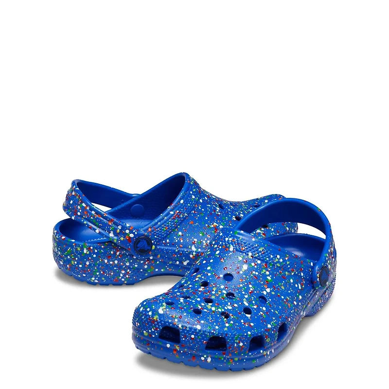 Toddler Boy's Classic Paint Splatter Clog T Sandal