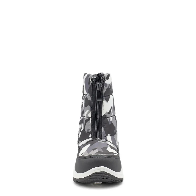 Toddler Boy's Waterproof Dig Camo Front Zip Winter Boot