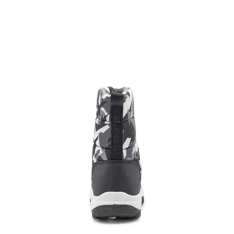 Toddler Boy's Waterproof Dig Camo Front Zip Winter Boot