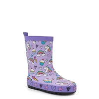 Toddler Girls' Patty Cake Waterproof Rain Boot