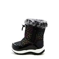 Toddler Girls’ Rainbow Stars Waterproof Winter Boot