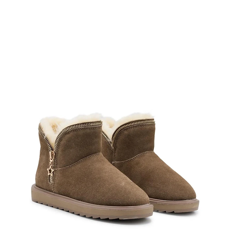Girls Cozy Zip Bootie