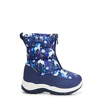 Toddler Girls' Unicorn Waterproof Winter Boot